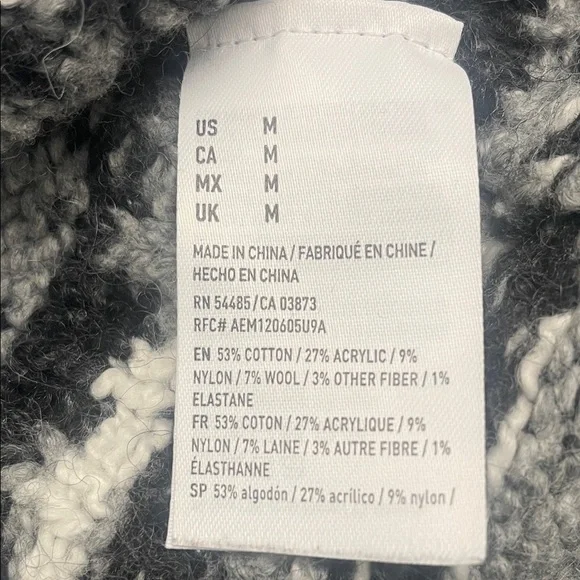 Gray Fair Isle Patterned Women's Sweater Sz M - Picture 11 of 11